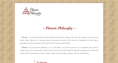 Desktop Screenshot of platonic-philosophy.org