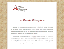 Tablet Screenshot of platonic-philosophy.org